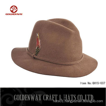 Wholesale 2016 New fashion brim winter hats wide brim fedora hat